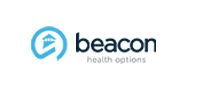 A logo of beacon health options